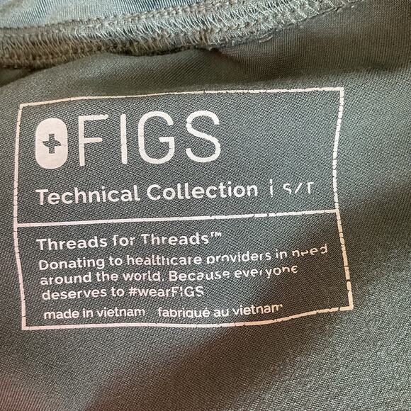 Figs Technical Womens Catarina Top and Livingston Pant Set Moss Size Small - Picture 8 of 16